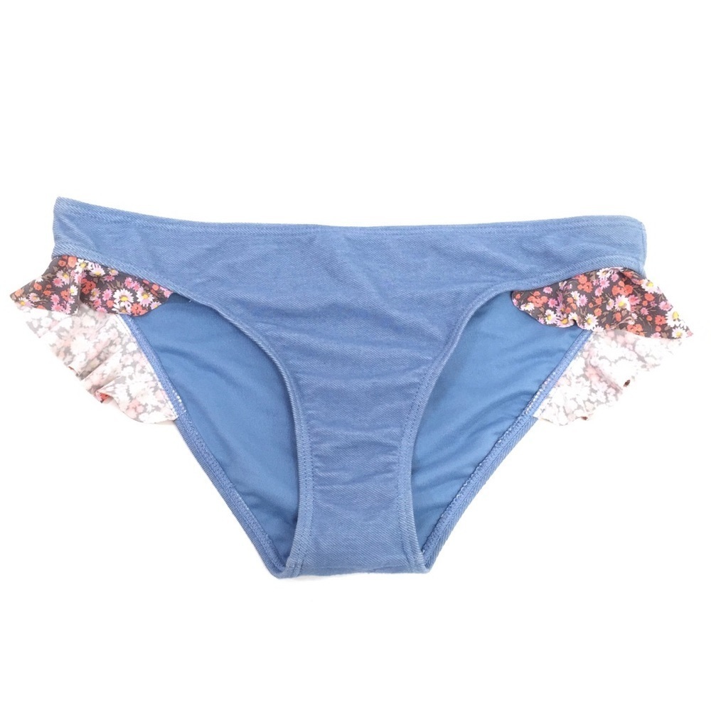 Bp Nordstrom Floral Ruffle Bikini Bottom L